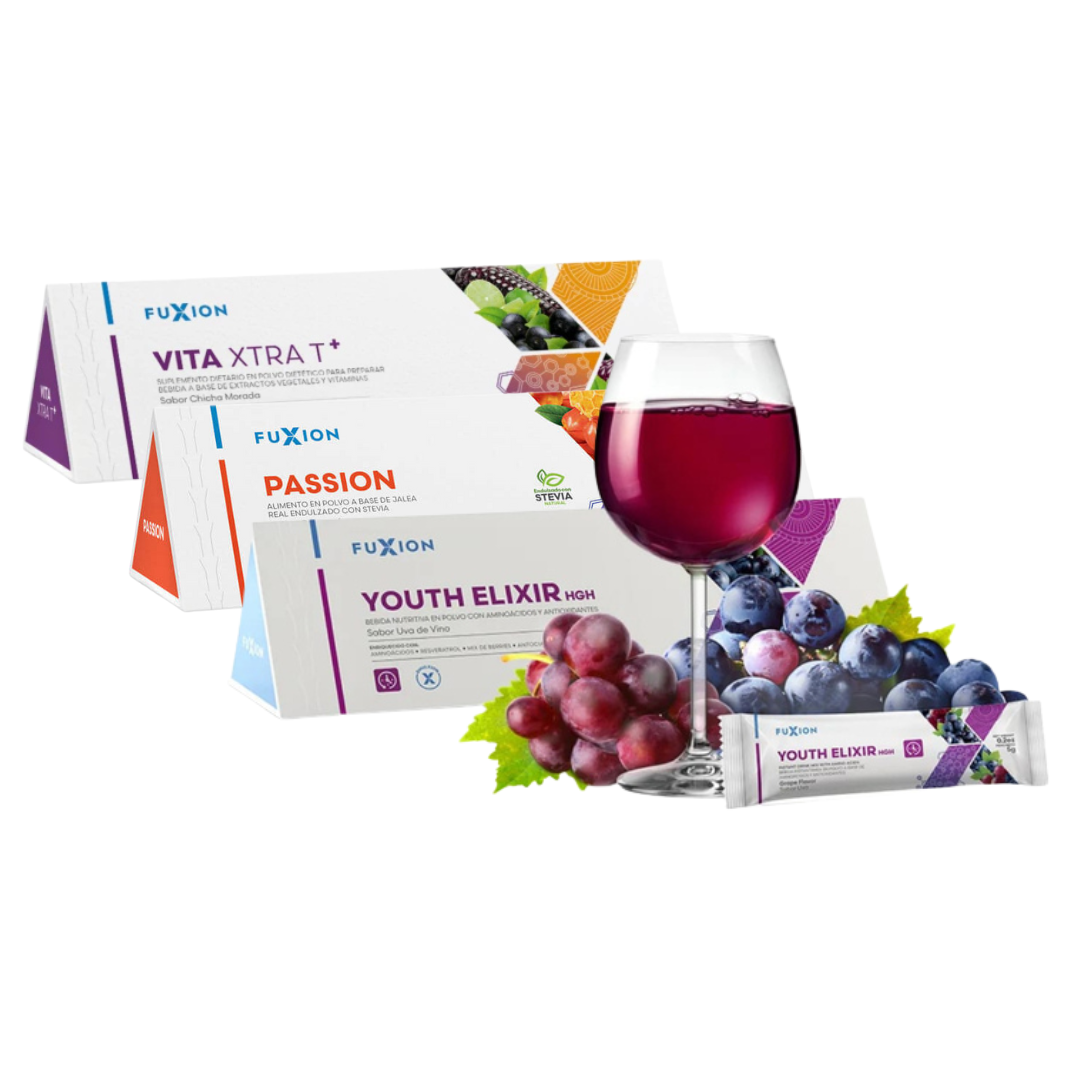 Trio AntiAge: Youth Elixir + Vita Xtra T + Passion